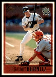 1997 Topps Jeromy Burnitz Baseball Card Milwaukee Brewers #475 - Picture 1 of 2