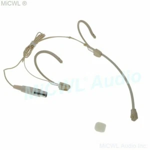 Beige mini 3Pin XLR Microphone for AKG Samson Audio Wireless Body Pack System - Picture 1 of 7