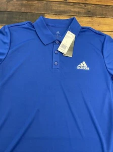Adidas Aeroready Shirt Solid Club Rippe Polo Golf Tennis blau FH6892  - Bild 1 von 1