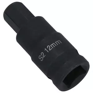 M12 x 55 mm 1/2 Zoll Antrieb kurz Schlagschrauber Innensechskantschlüssel 12 mm - Bild 1 von 6