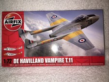 Airfix 1/72 model kit: De Havilland Vampire T.11