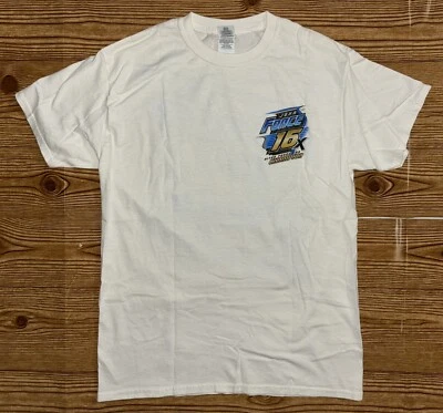 Camisa blanca John Force 16x NHRA Nitro Funny Car Champion para hombre talla mediana Foto 1 de 4