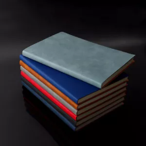 200 pagine A5 notebook diario cartaceo rivestito in finta pelle spesso 100 GSM college - Foto 1 di 22