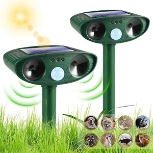 Solar Powered IP65 Mole Repellent Ultrasonic Mole Repellent For Yard Garden - Picture 1 of 7