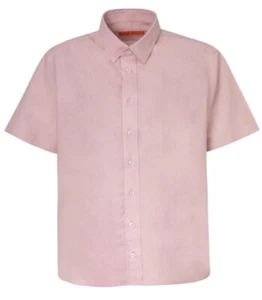 Solemare Maus & Hoffman Hemd •Herren M• Button-Down Baumwolle Einfarbig Rosa Kurzarm - Bild 1 von 9