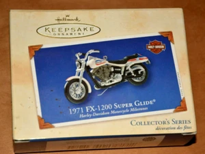 Hallmark Keepsake Ornament Harley Davidson Motorcycle 1971 FX-1200 Super Glide - Picture 1 of 4