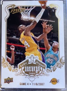 2008-09 Upper Deck MVP White Border Kobe Bryant Game 4 NOV, 6 2007