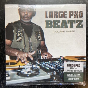 LARGE PRO BEATZ VOLUME THREE LP (COKE BOTTLE CLEAR GREEN COLORED) NEW/SEALED - Picture 1 of 4