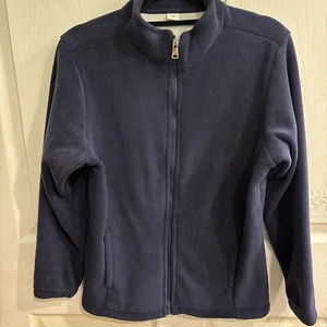 Youth Jacket Girls XL Blue Fleece Full Zip Cozy Fuzzy Zetadikes Brand NWT - Picture 1 of 15