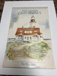 NORTH AMERICAN LIGHTHOUSES RED FARM STUDIO GIANT COLORING BOOK 6 Lighthouses!! - Picture 1 of 7