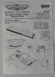 Micro Machines Instructions **ONLY** - Picture 1 of 2