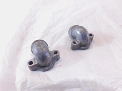 Honda CX500 & GL650 Silverwing 500 650 Pair Engine Thermostat Water Pipe Joints - Image 1 of 4
