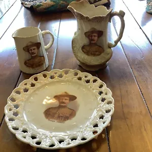 Lieutenant Colonel R. S. S. Baden-Powell Ceramic Pitchers And Plate - Picture 1 of 15