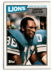 1987 Topps Football #325 Herman Hunter Detroit Lions - Picture 1 of 2