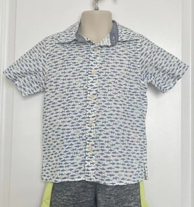 Oskosh Sharks Buttondown Shirt For Boys Toddler 2T - Picture 1 of 3
