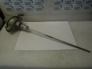 JMS 800-873-1835 THERMOCOUPLE 12" SENSOR 316L PROBE 1/4" DIA. TERMINAL HEAD - Bild 1 von 3