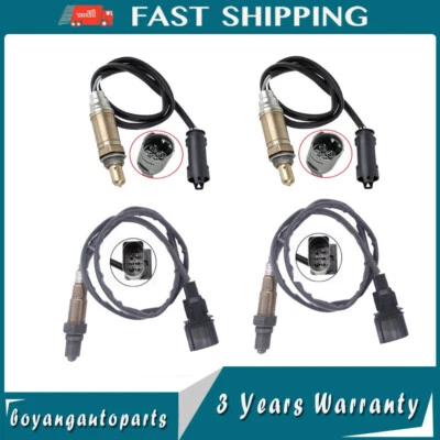4 peças sensor de oxigênio upstream + downstream para BMW 745I 4.4L V8 2002 2003 2004 2005 - Imagem 1 de 4