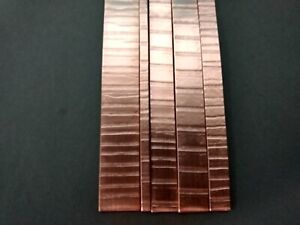 Textured Copper Cuff Bracelet Blanks, Flat Copper Wire Strips