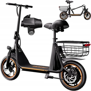 14 Zoll 500W Elektroroller 36V 16AH E-Roller E-Scooter 45km mit Sitz + Tragekorb - Bild 1 von 19