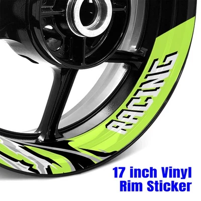 Calcomanía interior verde L pegatinas llanta rueda S19W para ZX10RR Ninja 18 19 20 21 22 23 Foto 1 de 4