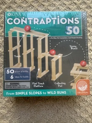 Mindware Keva Contraptions 50 pc Building Block Plank Set Brand New Sealed - Image 1 of 4