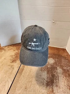 Grunt Style Veteran “Come And Take It” AR15 Adjustable Hat Gray Strapback EUC - Picture 1 of 7