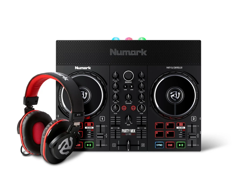 Numark Party Mix Live + HF175 Bundle | DJ-Controller | inkl. DJ-Kopfhörer - Bild 1 von 4