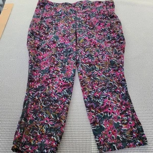 Lululemon Leggings High Rise Crop 21" Rapid Flourish Multi Colored Floral Sz 14 - Picture 1 of 8