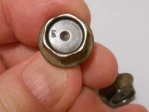 2 Vintage 60's Chevy Corvette Ignition Coil Bracket Bolts w Headmark E + Indent - Picture 1 of 3