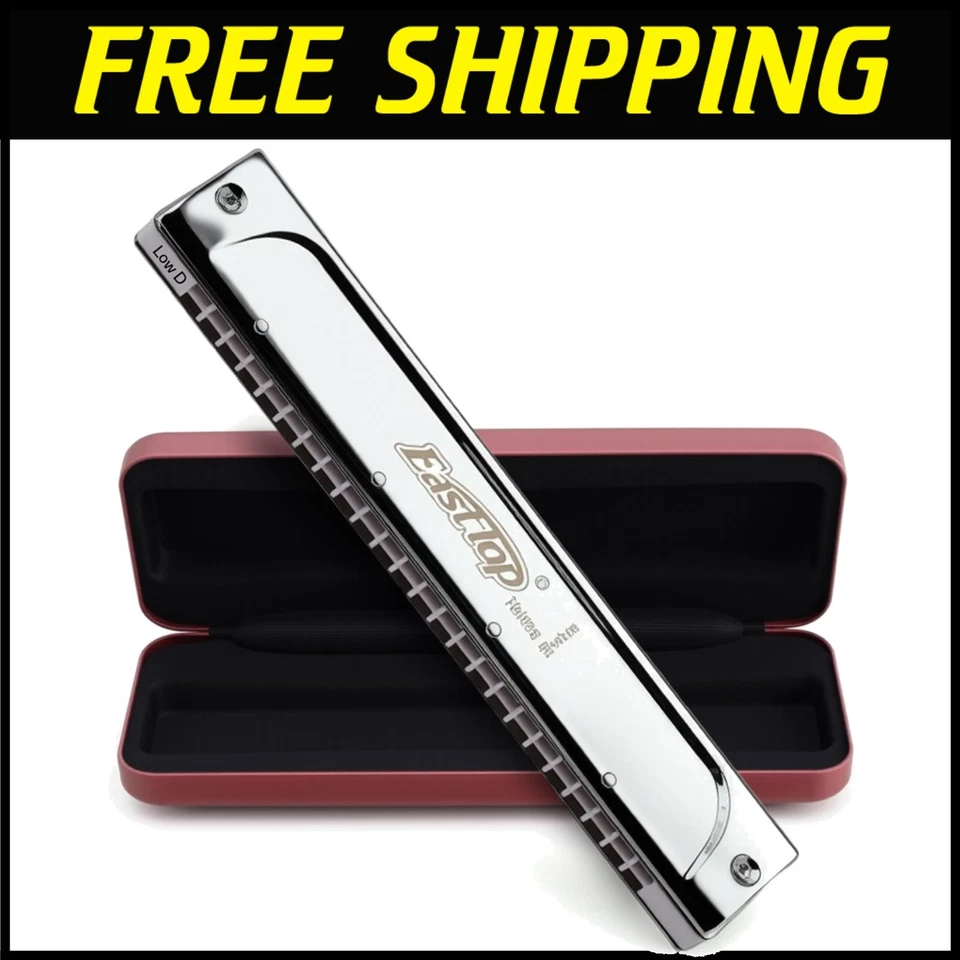 Trémolo armónica sensible de 24 agujeros - perfecta para profesionales y estudiantes Foto 1 de 4