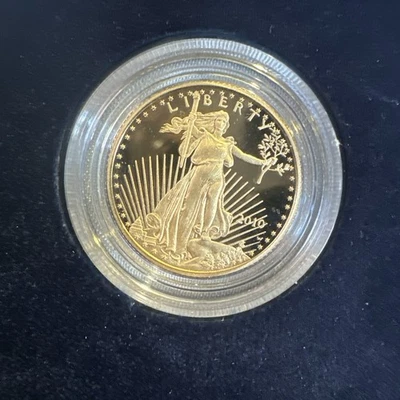 2010 West Point Proof $10 Gold Eagle 1/4 Oz Gold In A COA Box - Image 1 of 4