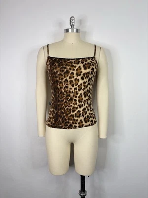 Top de mezclilla Moschino marrón leopardo 44 L de colección Foto 1 de 4