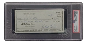 Bobby Thomson New York Giants Signed Bank Check PSA/DNA 85025549 - Picture 1 of 3