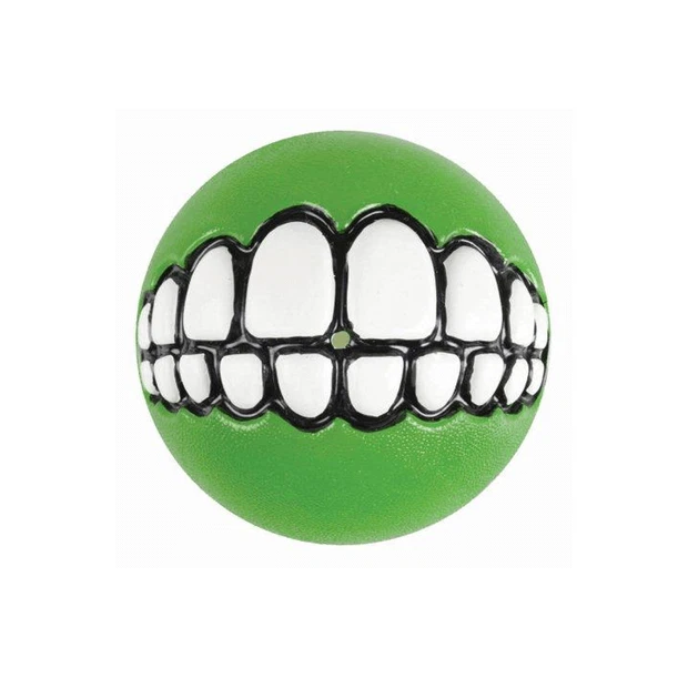 Rogz Grinz Ball Lime Dog Toy, MEDIUM - Image 1 of 1
