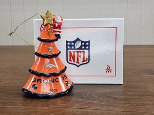 Danbury Mint Denver Broncos Gameday Christmas Tree Ornament 2009 Ceraminc 5" - Picture 1 of 12