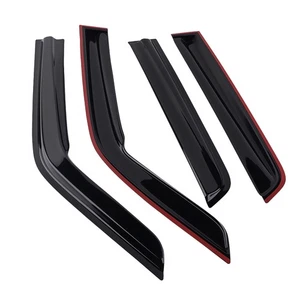 4pc Rain Visors for Nissan Juke 2010-2019 Outside Mount Black  Window Set - Foto 1 di 18