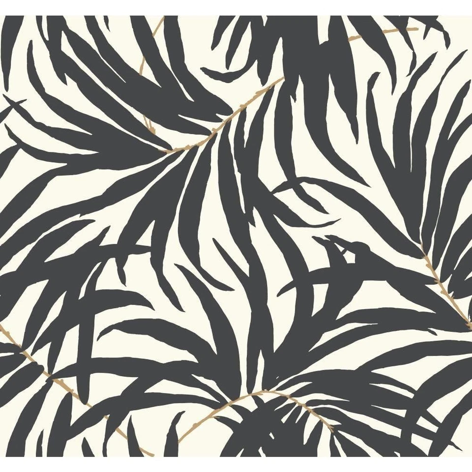 Tropics Bali Leaves Spray And Stick Roll Wallpaper (Covers 60.75 Sq. Ft.)-AT7056 - Image 1 of 4