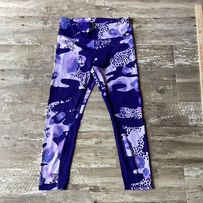 Under Armour Breathlux Purple Crop Leggings Workout Women’s Large - Image 1 of 4