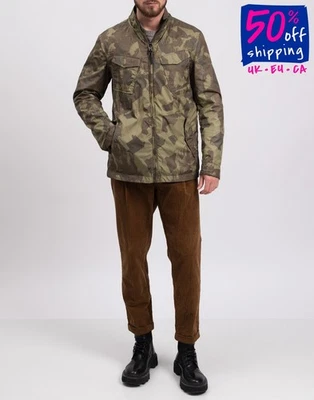 RRP €380 WOOLRICH Travel Jacket US-XS EU-S Camouflage Lightweight High Neck - Image 1 of 4