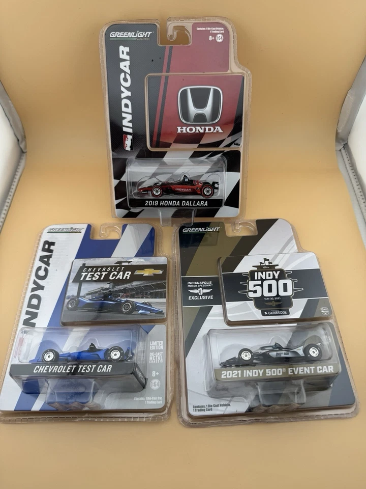 Lot of 3 - Indycar Greenlight Honda Chevrolet Test and Event Cars Indy 1:64 - Image 1 of 4