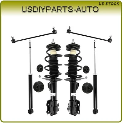 for Toyota Yaris 2007-2012 Front Complete Struts Rear Shocks Absorber Sway Bars - Image 1 of 4