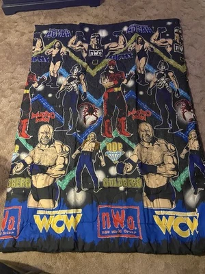 RAREVintage 1998 NWO WCW twin Comforter Bed Spread,sheet set,valance pillow case - Image 1 of 4