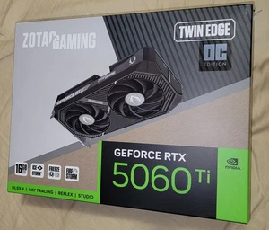 ZOTAC GAMING GeForce RTX 5060 Ti 16GB con Placa Trasera SOLO CAJA - Imagen 1 de 7