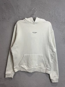 Axel Arigato Hoodie Mens Medium Cream Heavyweight Long Sleeve Pullover Jumper - Picture 1 of 7