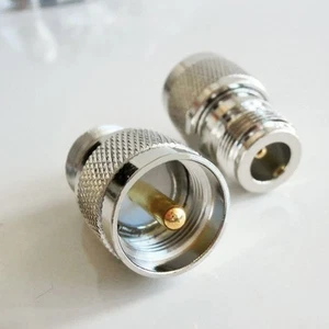 Stable Connection with UHF Male to N Type Female RF Connector Adapter - Zdjęcie 1 z 4