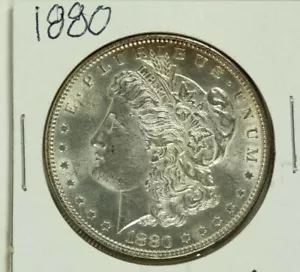 Dollaro Morgan 1880: AU+ - Foto 1 di 2