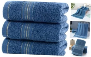 Hand Towels for Bathroom,3Pack Cotton Face Bath Towels Soft Highly Absorbent - Picture 1 of 8