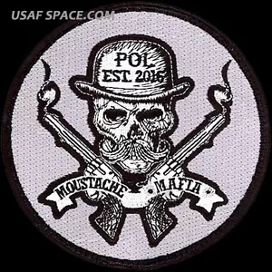 USAF 379th EXPEDITIONARY LOGISTICS READINESS SQ - MOUSTACHE MAFIA - VEL PATCH - Bild 1 von 2