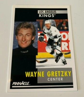 NHL WAYNE GRETZKY 1991-92 Pinnacle Los Angeles Kings Hockey Trading CARD #100 - Image 1 of 2