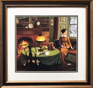 Charles Wysocki "Lettera malinconica del suo capitano" nuova arte con cornice personalizzata - Foto 1 di 3
